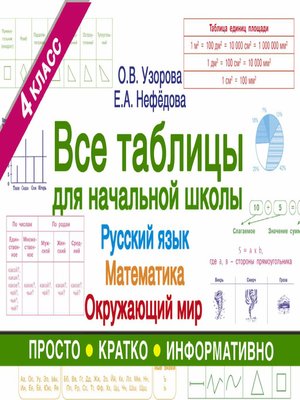 Весь курс начальной школы в схемах и таблицах 1 4 классы узорова и нефедова